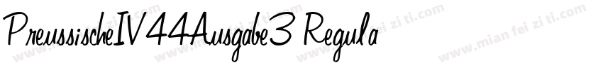 PreussischeIV44Ausgabe3 Regular字体转换